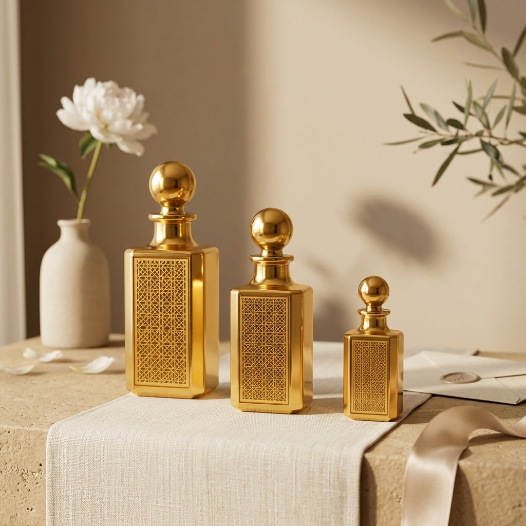 Madinah Musk Attar (مسك المدينة) – Sacred Arabian Musk Perfume Oil in Decorative Gold Bottle (3ml / 6ml / 12ml)