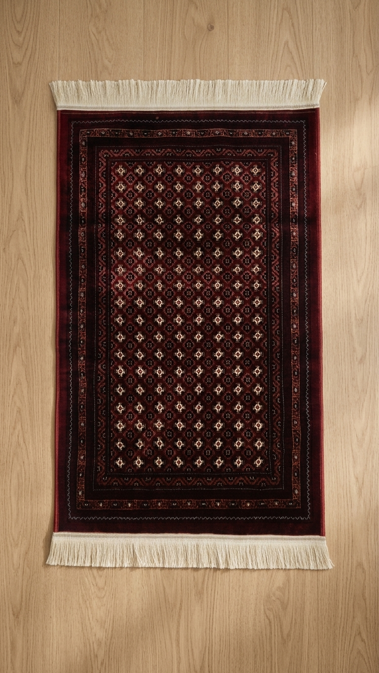 Janamaz Prayer Mat – Persian-Style Bukhara Islamic Prayer Rug (70 x 110 cm)