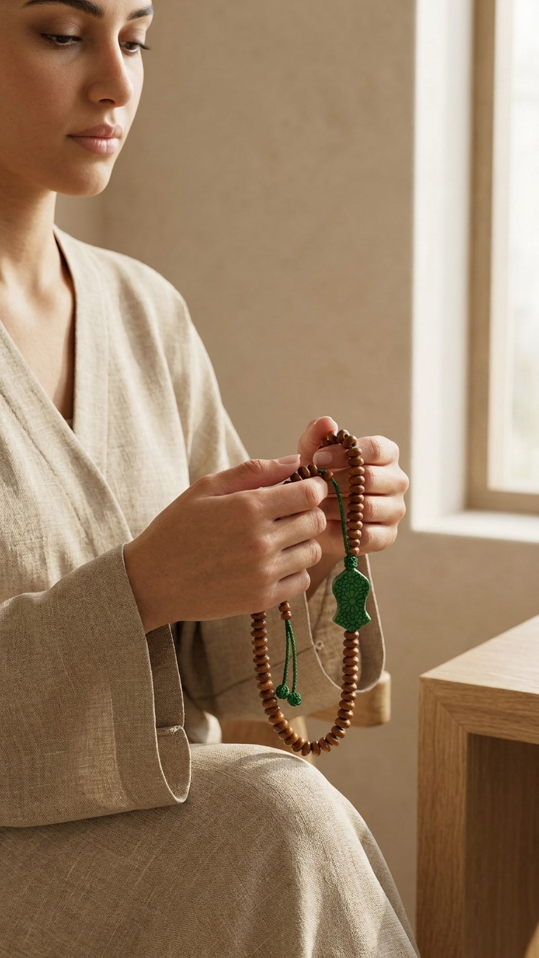 Koka Wood Tasbih with Na’layn Charm